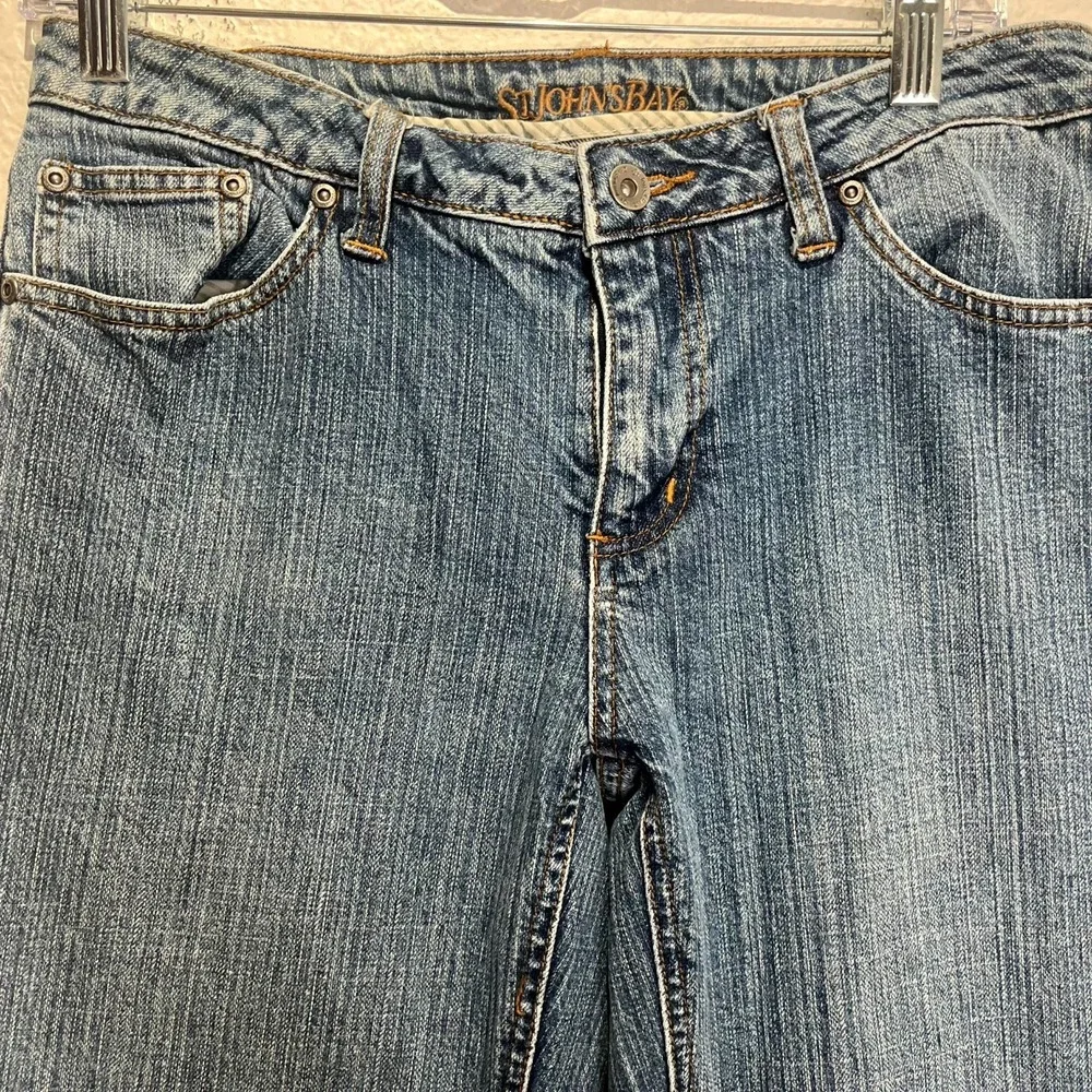 St‎ John's Bay Jeans Womens 10 Blue Denim Stretch Straight Leg Everyday Wear